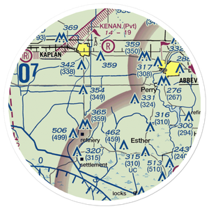 Harrington Flying Service Airport (3LA0) VFR Sectional Sticker (20 mile)