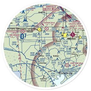 Harrington Flying Service Airport (3LA0) VFR Sectional Sticker (30 mile)