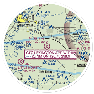 Miles Field (3KY9) VFR Sectional Sticker (20 mile)