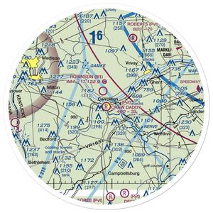 Craw Daddy Landing Airport (3KY4) VFR Sectional Sticker (30 mile)