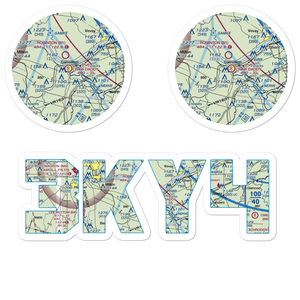 Craw Daddy Landing Airport (3KY4) VFR Sectional Sticker Pack