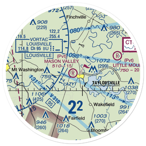 Mason Valley Airport (3KY3) VFR Sectional Sticker (20 mile)