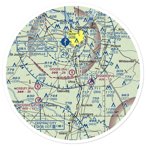 Goode Airpark (3KY1) VFR Sectional Sticker (30 mile)