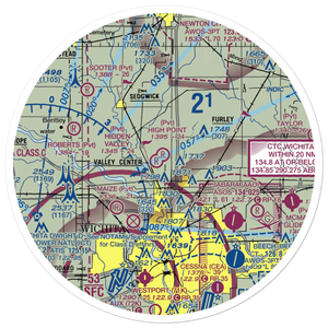 Berwick Airport (3KS7) VFR Sectional Sticker (30 mile)