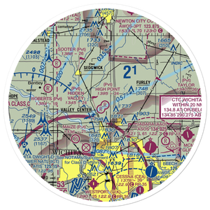 High Point Airport (3KS5) VFR Sectional Sticker (30 mile)