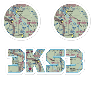 Rogers Airport (3KS3) VFR Sectional Sticker Pack