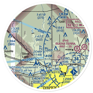 Mesa Verde Airport (3KS1) VFR Sectional Sticker (20 mile)