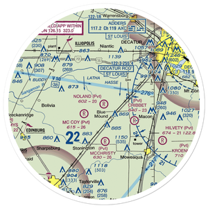 Noland RLA Restricted Landing Area (3IS3) VFR Sectional Sticker (30 mile)