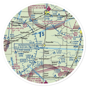 Earp Airport (3IS2) VFR Sectional Sticker (30 mile)