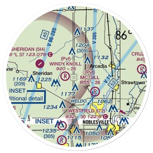Thomas Airport (3IN9) VFR Sectional Sticker (20 mile)