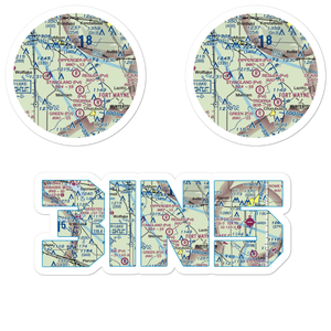 Pippenger Airport (3IN5) VFR Sectional Sticker Pack