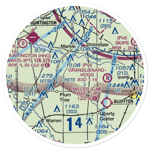 Johnson Airport (3IN4) VFR Sectional Sticker (20 mile)