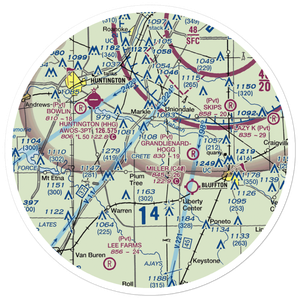 Johnson Airport (3IN4) VFR Sectional Sticker (30 mile)