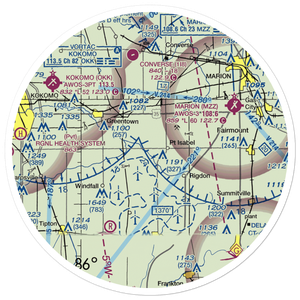 Dupouy Airport (3IN2) VFR Sectional Sticker (30 mile)