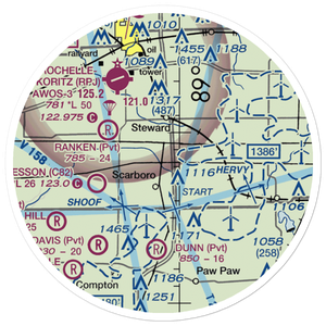 Home Free Airport (3IL7) VFR Sectional Sticker (20 mile)