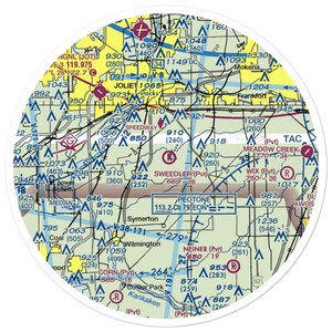 Sweedler Airport (3IL2) VFR Sectional Sticker (30 mile)