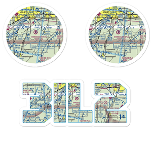 Sweedler Airport (3IL2) VFR Sectional Sticker Pack