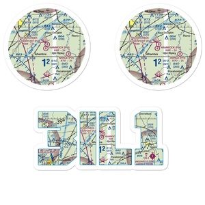 Silver Creek Gliderport (3IL1) VFR Sectional Sticker Pack