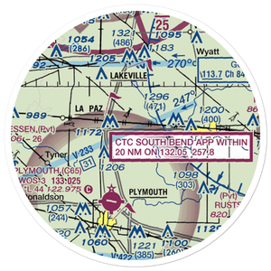 Birkey Private Airport (3II8) VFR Sectional Sticker (20 mile)