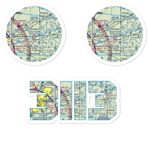 Basting Airport (3II3) VFR Sectional Sticker Pack
