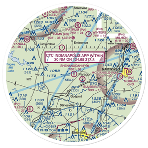 Shenandoah Flying Field (3II1) VFR Sectional Sticker (30 mile)