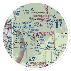 Fremont (Murphy) Airport (3II0) VFR Sectional Sticker (20 mile)