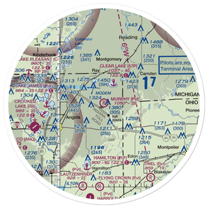 Fremont (Murphy) Airport (3II0) VFR Sectional Sticker (30 mile)