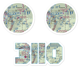 Fremont (Murphy) Airport (3II0) VFR Sectional Sticker Pack