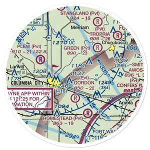 Terry's Airport (3IG3) VFR Sectional Sticker (20 mile)