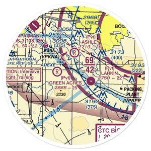 Indian Creek Ranch Airport (3ID7) VFR Sectional Sticker (20 mile)