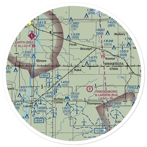 Rake Airport (3IA9) VFR Sectional Sticker (30 mile)