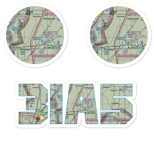 Kerr Airport (3IA5) VFR Sectional Sticker Pack