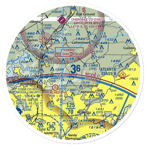 Holly Farm Airport (3GE9) VFR Sectional Sticker (30 mile)