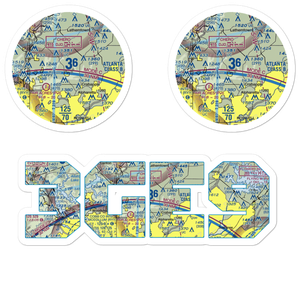 Holly Farm Airport (3GE9) VFR Sectional Sticker Pack