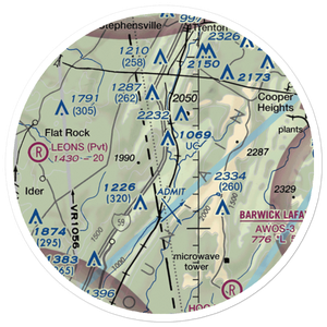 Fox Mountain Airport (3GE4) VFR Sectional Sticker (20 mile)