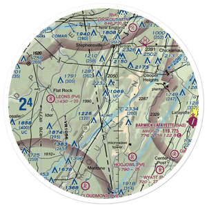 Fox Mountain Airport (3GE4) VFR Sectional Sticker (30 mile)