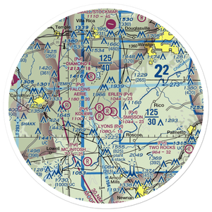 Erlen Airport (3GA6) VFR Sectional Sticker (30 mile)