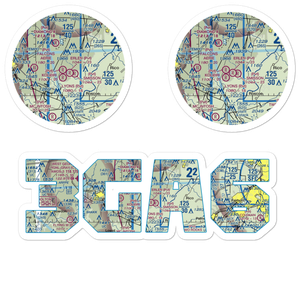 Erlen Airport (3GA6) VFR Sectional Sticker Pack