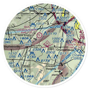 Warren Field (3GA3) VFR Sectional Sticker (20 mile)