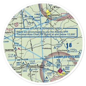 Prattsburg Airport (3GA1) VFR Sectional Sticker (30 mile)