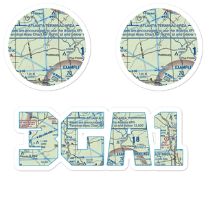 Prattsburg Airport (3GA1) VFR Sectional Sticker Pack