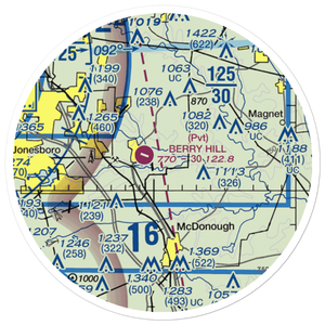 Grant Airport (3GA0) VFR Sectional Sticker (20 mile)