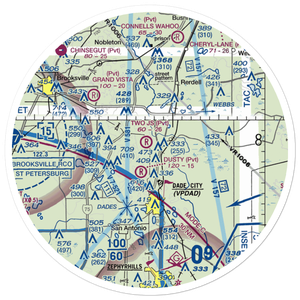 Two J's Flying Ranch Airport (3FL1) VFR Sectional Sticker (30 mile)