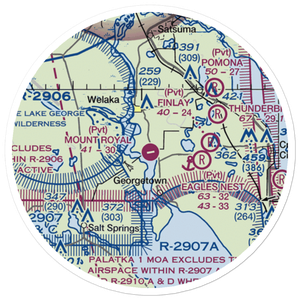 Mount Royal Airport (3FL0) VFR Sectional Sticker (20 mile)