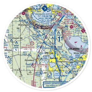 Florida Flying Gators Airport (3FD4) VFR Sectional Sticker (30 mile)