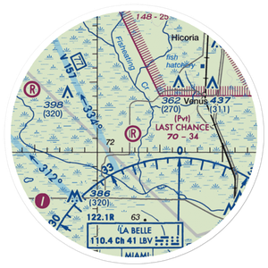 Last Chance Ranch Airport (3FD0) VFR Sectional Sticker (20 mile)