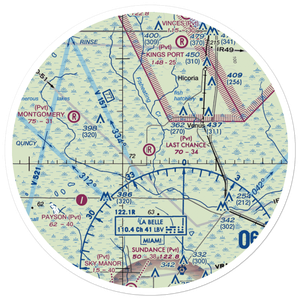 Last Chance Ranch Airport (3FD0) VFR Sectional Sticker (30 mile)
