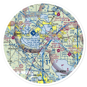 Searey Central SPB (3FA8) VFR Sectional Sticker (30 mile)