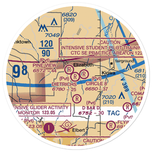 Dietrichs Airport (3CO7) VFR Sectional Sticker (20 mile)