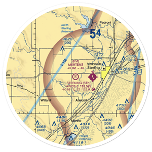 Mertens Airport (3CO2) VFR Sectional Sticker (30 mile)